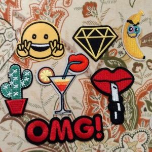 Assortment of Patches. Iron or sew on. Multiple Colors